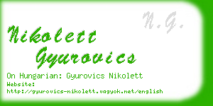 nikolett gyurovics business card